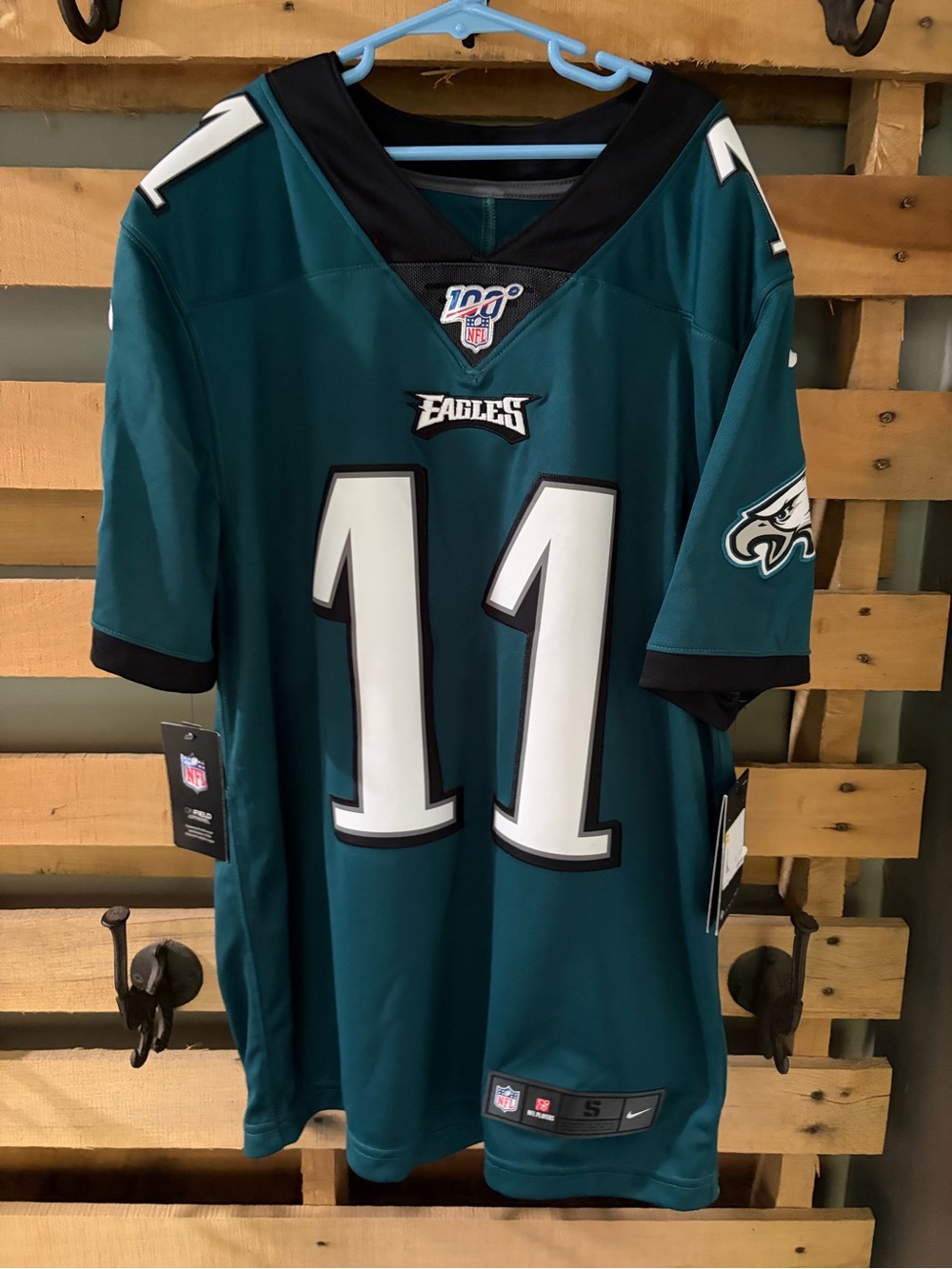Nike Carson Wentz #11 Philadelphia Eagles NFL 100 Season Jersey NWT Men's Small